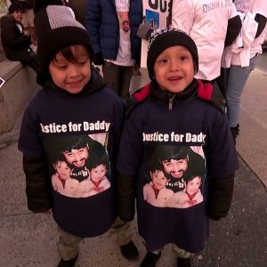 Family members walk in Stamford for restaurant workers killed in hit-and-run