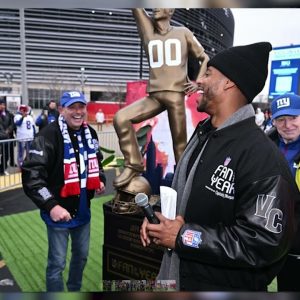 Jersey Proud: NY Giants fan gets statue outside MetLife Stadium