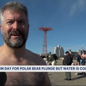 Thousands of swimmers participate in the 120th annual Polar Bear Plunge at Coney Island