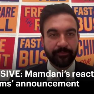 EXCLUSIVE: Zohran Mamdani's first 1-on-1 reaction to Eric Adams dropping reelection bid  | News 12