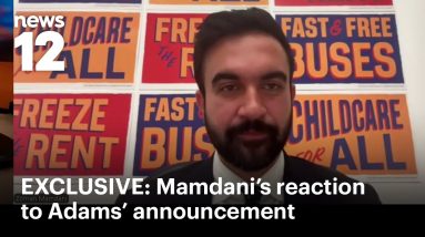 EXCLUSIVE: Zohran Mamdani's first 1-on-1 reaction to Eric Adams dropping reelection bid  | News 12
