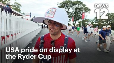 Team USA fans flock to Bethpage Black as President Trump attends Ryder Cup | News 12